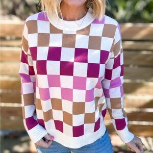 Staccato Checkered Sweater